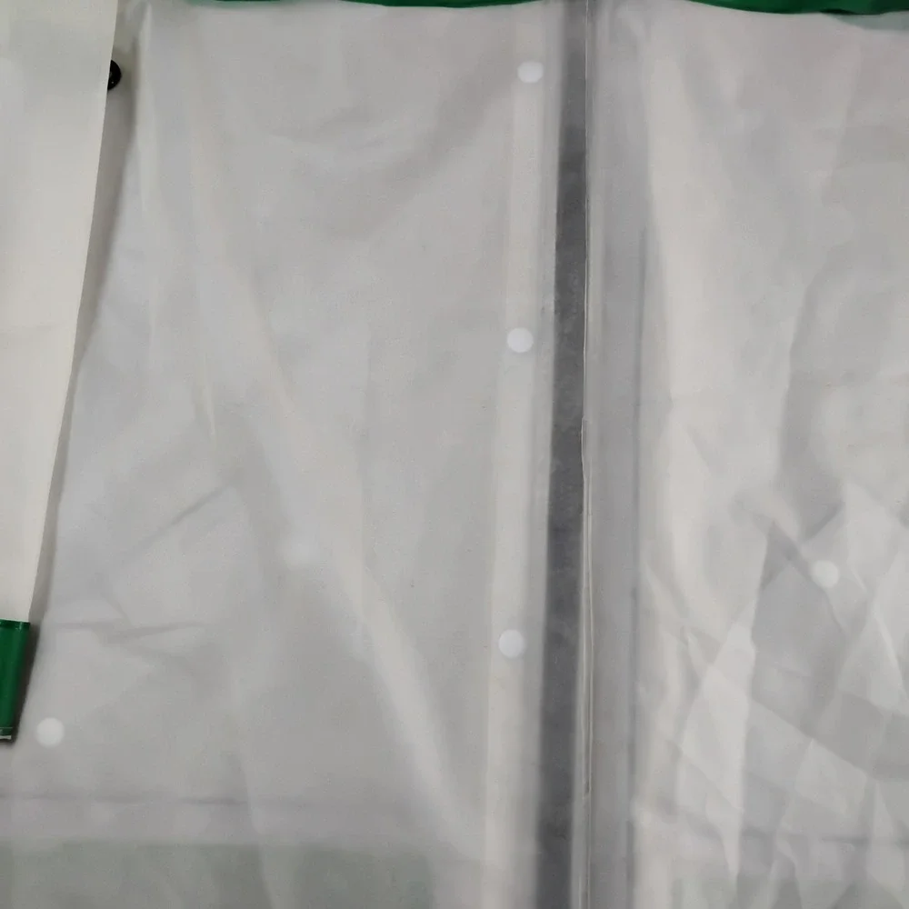 Hunter Original Women Medium White Green Grey Translucent Hooded Raincoat Jacket - Picture 15 of 16